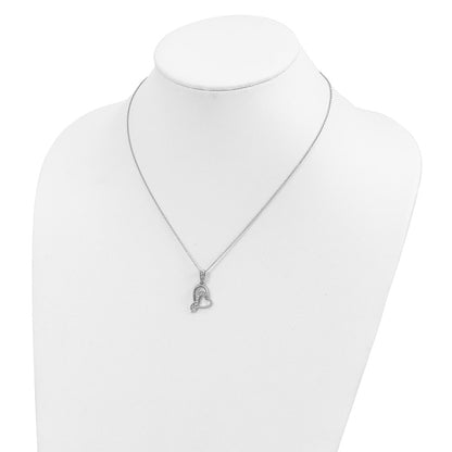 Sterling Silver Sentimental Expressions Rhodium-Plated A Gift For My Sister Bridesmaid 18In Necklace