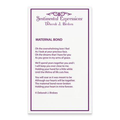Sterling Silver Sentimental Expressions Rhodium-Plated Polished Maternal Bond 18In Necklace