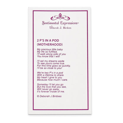 Sterling Silver Sentimental Expressions Rhodium-Plated Fwc Pearl Cz 2 P'S In A Pod Motherhood Friendship 18In Necklace