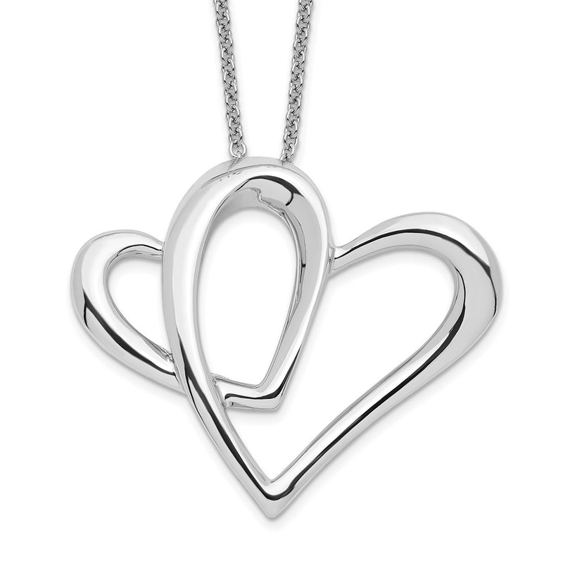 Sterling Silver Sentimental Expressions Rhodium-Plated Mother A Part Of My Heart 18 Inch Necklace
