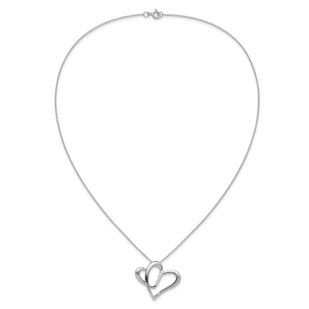 Sterling Silver Sentimental Expressions Rhodium-Plated Daughter A Part Of My Heart 18 Inch Necklace