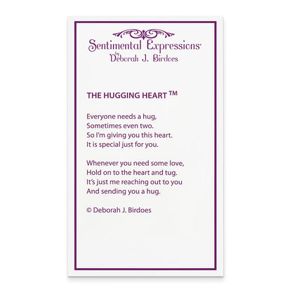 Sterling Silver Sentimental Expressions Rhodium-Plated The Hugging Heart 18In Necklace