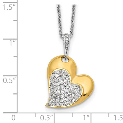 Sterling Silver Sentimental Expressions Gold-Plated Blessed Beyond Measure 18In Necklace
