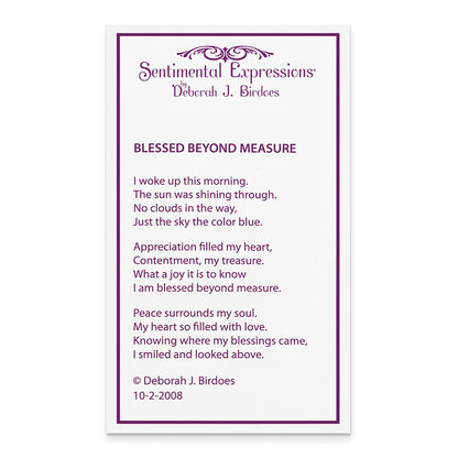 Sterling Silver Sentimental Expressions Gold-Plated Blessed Beyond Measure 18In Necklace