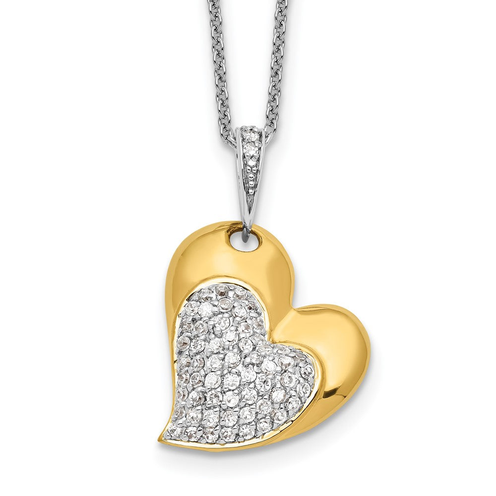Sterling Silver Sentimental Expressions Gold-Plated Blessed Beyond Measure 18In Necklace