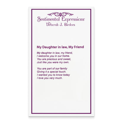 Sterling Silver Sentimental Expressions Rhodium-Plated Antiqued Cz Daughter-In-Law 18In Necklace