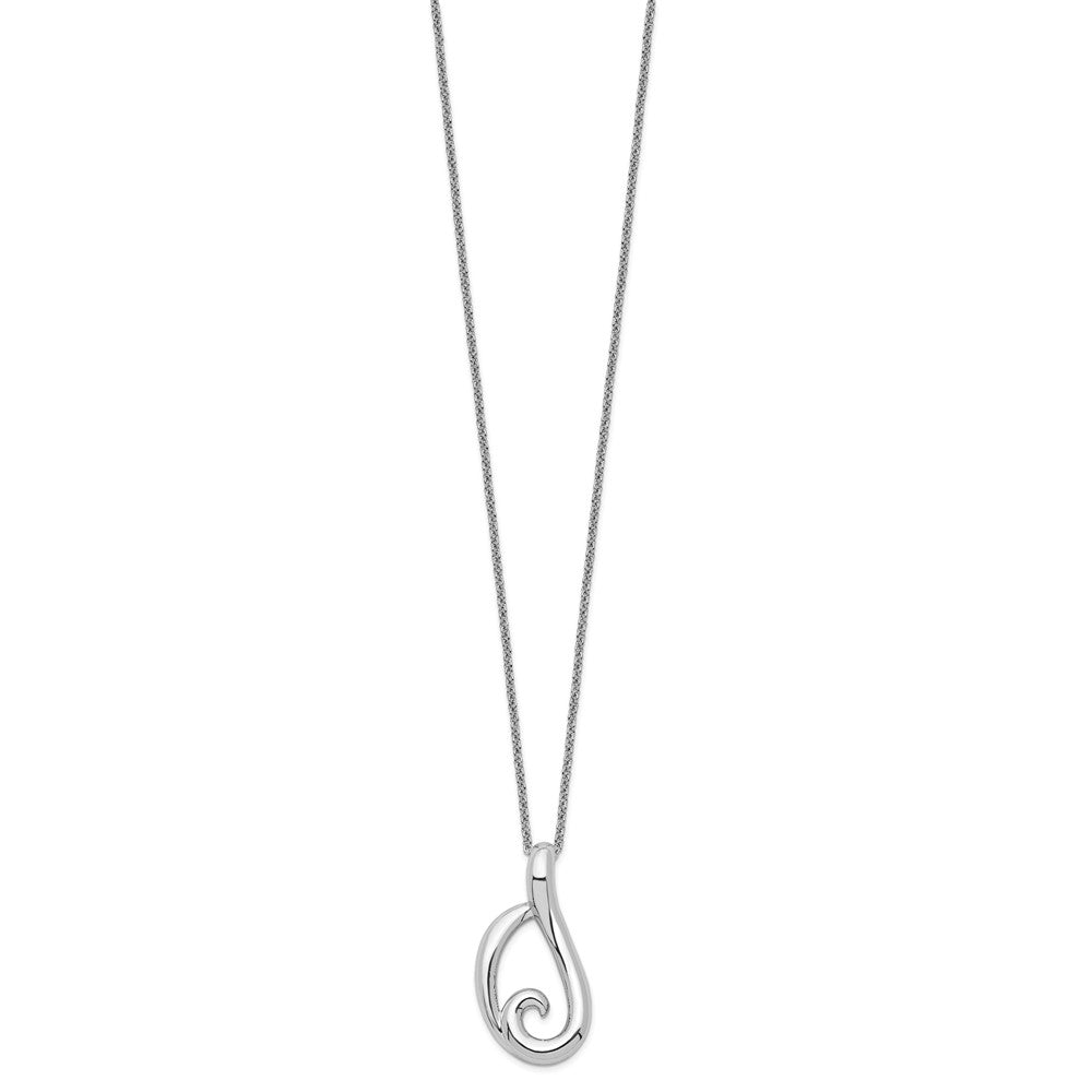 Sterling Silver Sentimental Expressions Rhodium-Plated Friendship 18In Necklace