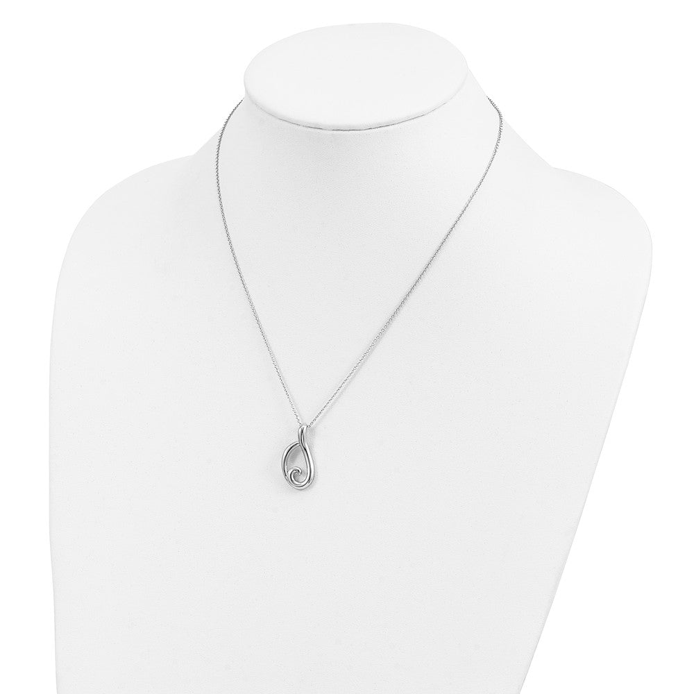 Sterling Silver Sentimental Expressions Rhodium-Plated Friendship 18In Necklace