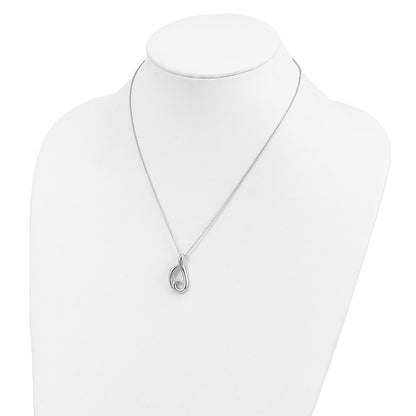 Sterling Silver Sentimental Expressions Rhodium-Plated Friendship 18In Necklace