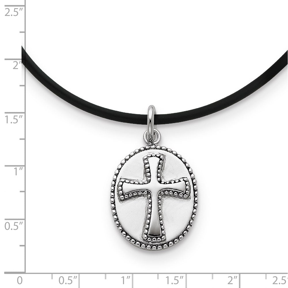Sterling Silver Antiqued Boldness 18In Necklace