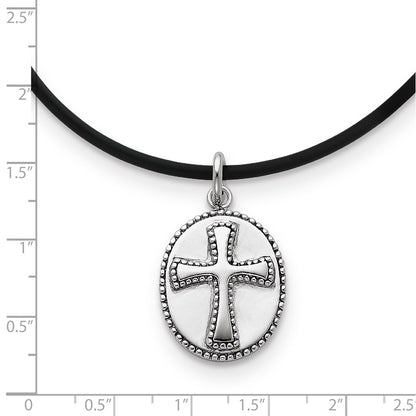 Sterling Silver Antiqued Boldness 18In Necklace