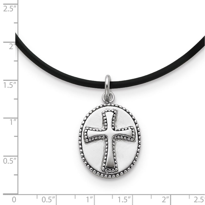 Sterling Silver Antiqued Boldness 18In Necklace