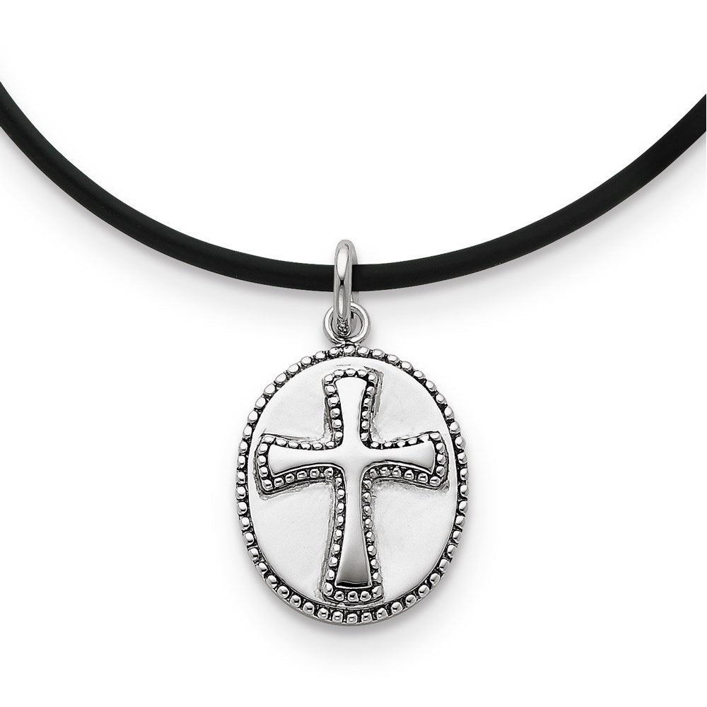 Sterling Silver Antiqued Boldness 18In Necklace