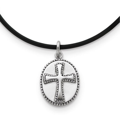 Sterling Silver Antiqued Boldness 18In Necklace