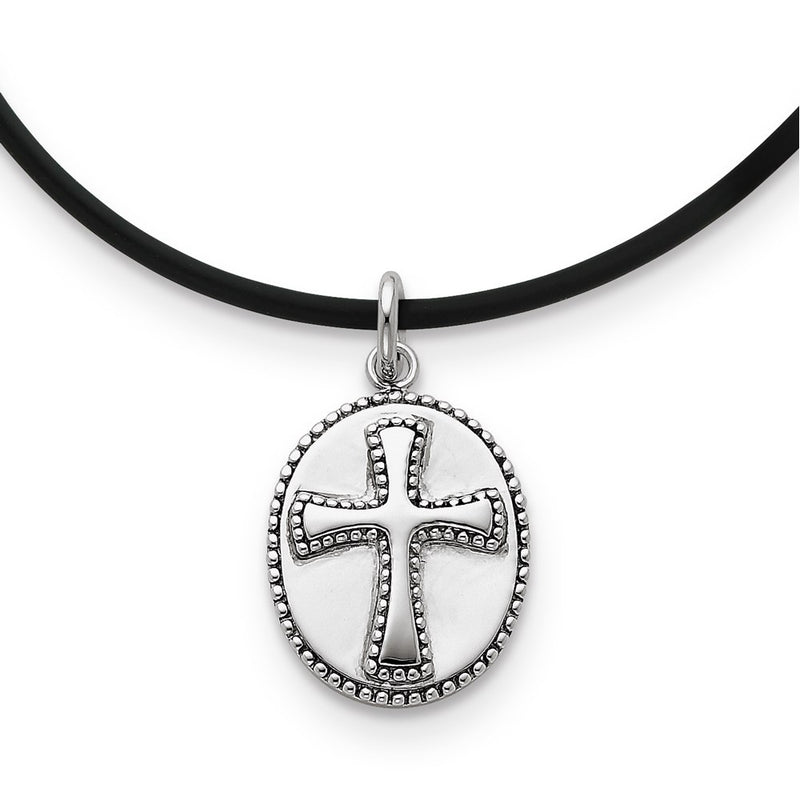 Sterling Silver Antiqued Boldness 18In Necklace