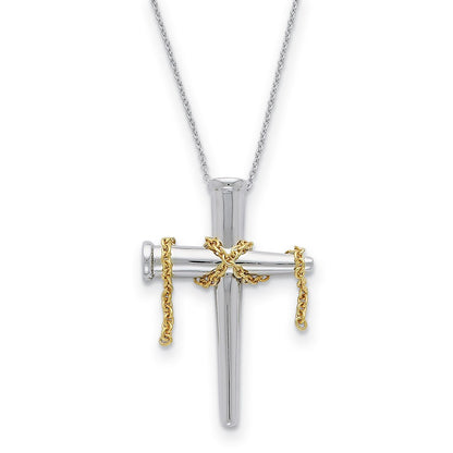 Sterling Silver & Gold-Plated It Is Finished 18In Necklace