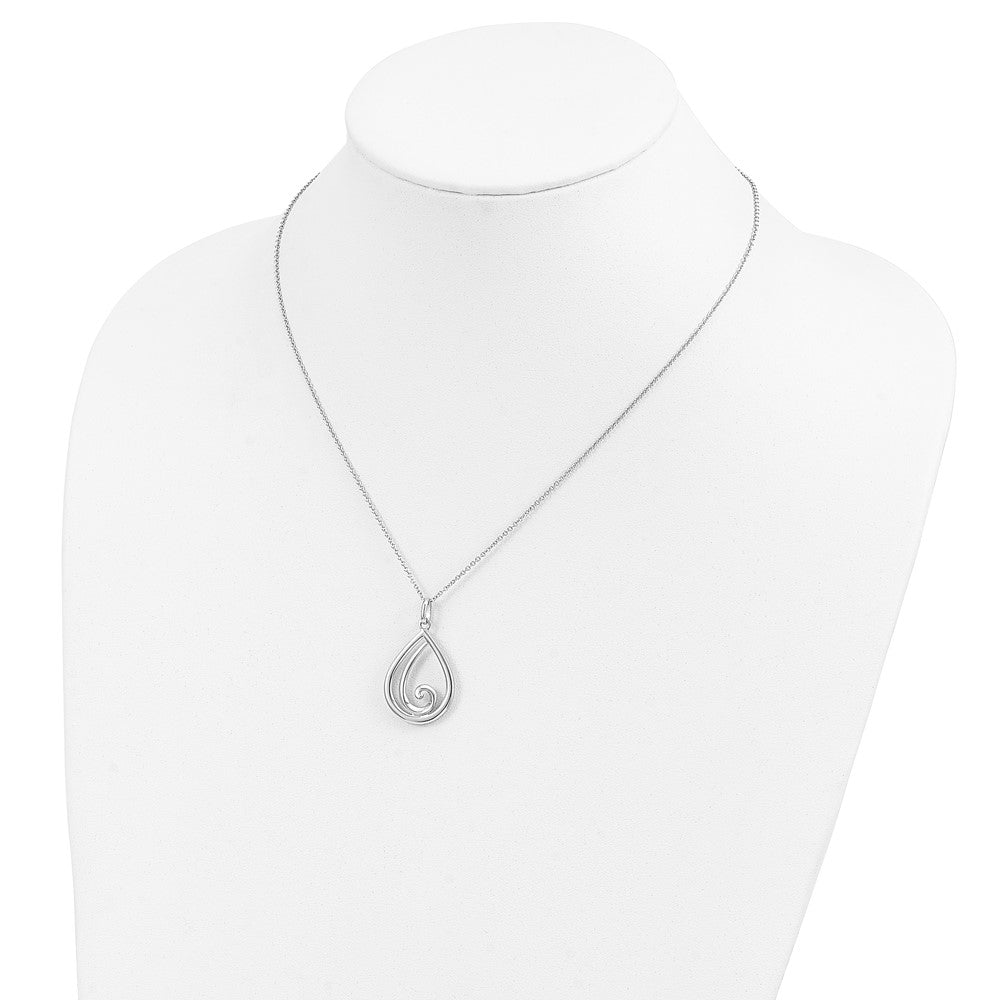 Sterling Silver Sentimental Expressions Rhodium-Plated Remember Me Always 18In Necklace