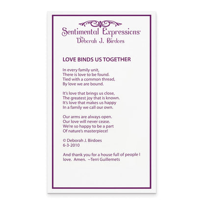 Sterling Silver Cz Love Binds Us Together 18In Necklace