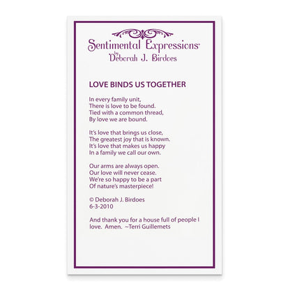 Sterling Silver Cz Love Binds Us Together 18In Necklace