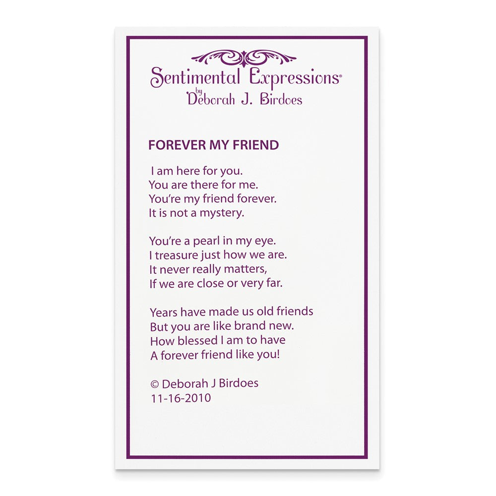Sterling Silver Sentimental Expressions Rhodium-Plated Cz And Fw Cultured Pearl My Friend 18In Heart Necklace
