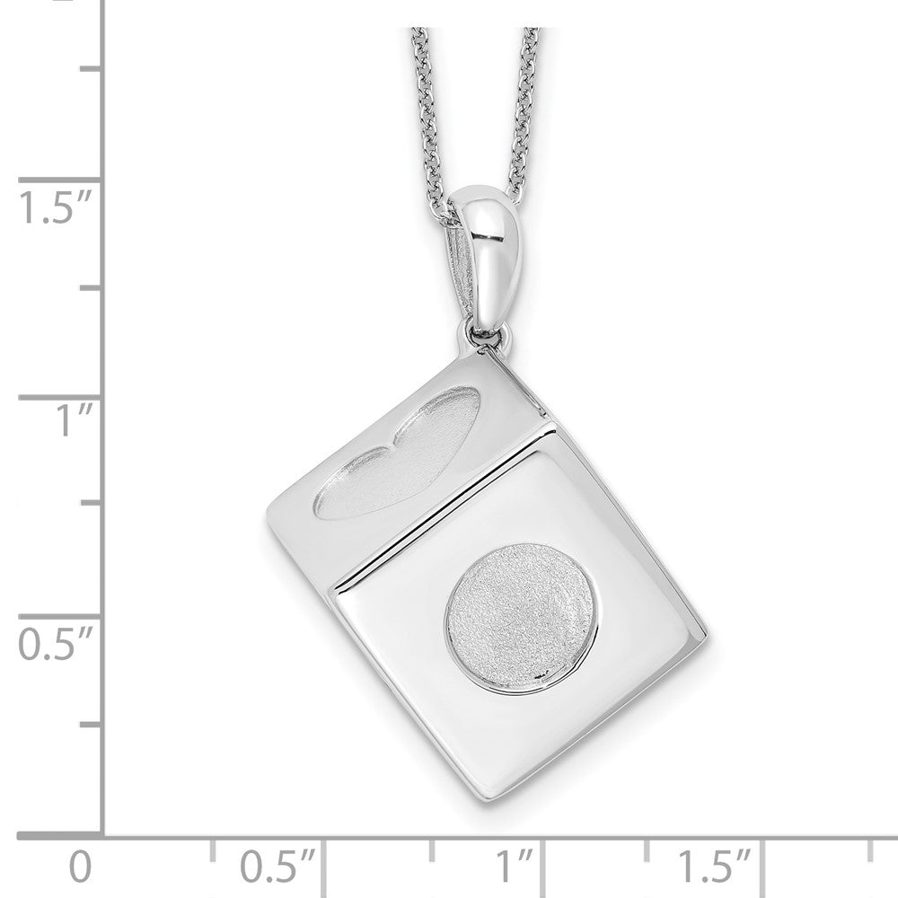 Sterling Silver Sentimental Expressions Rhodium-Plated Lucky As Can Be 18In Necklace