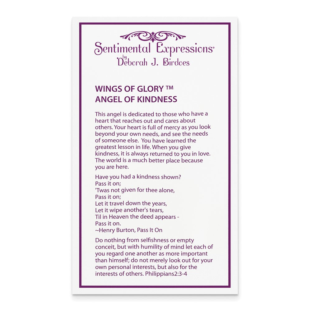 Sterling Silver Sentimental Expressions Rhodium-Plated Cz Angel Of Kindness 18In Necklace