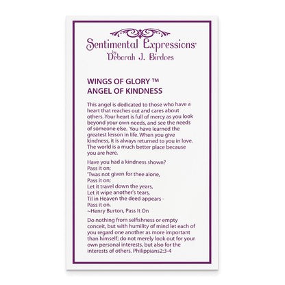 Sterling Silver Sentimental Expressions Rhodium-Plated Cz Angel Of Kindness 18In Necklace