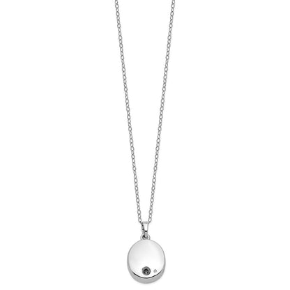 Sterling Silver Sentimental Expressions Rhodium-Plated Antiqued Tree Of Life Ash Holder 18 Inch Necklace