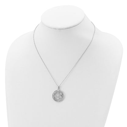 Sterling Silver Sentimental Expressions Rhodium-Plated Cz My Special Friend 18In. Necklace