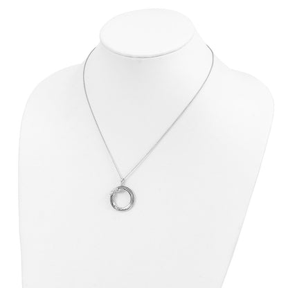 Sterling Silver Sentimental Expressions Rhodium-Plated Antiqued My Mother, Gift 18In. Necklace