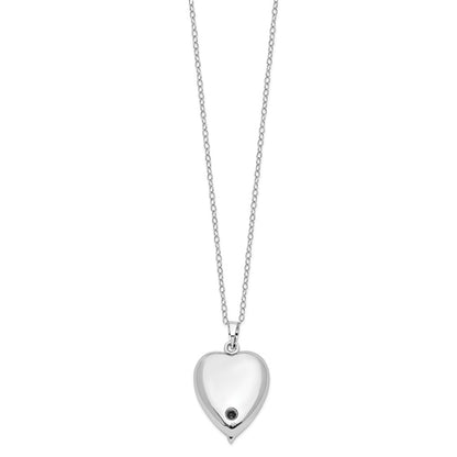 Sterling Silver Sentimental Expressions Rhodium-Plated Forever My Baby Ash Holder 18 Inch Necklace