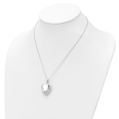 Sterling Silver Sentimental Expressions Rhodium-Plated Forever My Baby Ash Holder 18 Inch Necklace
