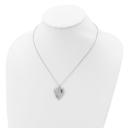 Sterling Silver Sentimental Expressions Rhodium-Plated Forever My Baby 18 Inch Necklace