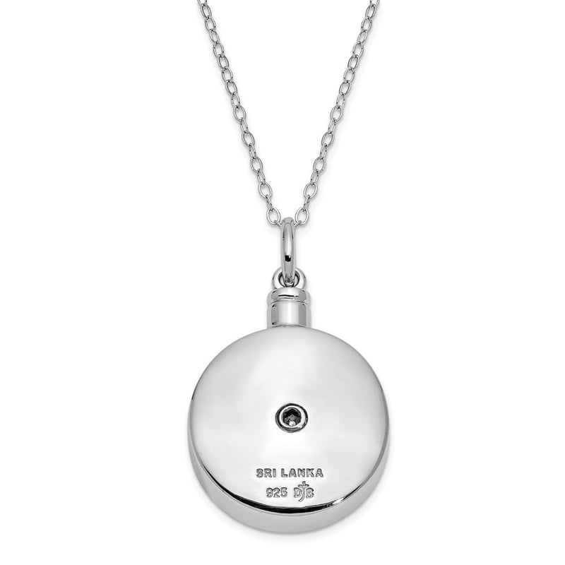 Sterling Silver Sentimental Expressions Rhodium-Plated Gold-Plated Your Brightest Star Ash Holder 18 Inch Necklace