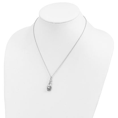 Sterling Silver Sentimental Expressions Rhodium-Plated Mother'S Pride And Joy 18In. Necklace