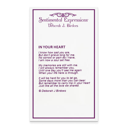 Sterling Silver Sentimental Expressions Rhodium-Plated Antiqued In My Heart 18 Inch Necklace