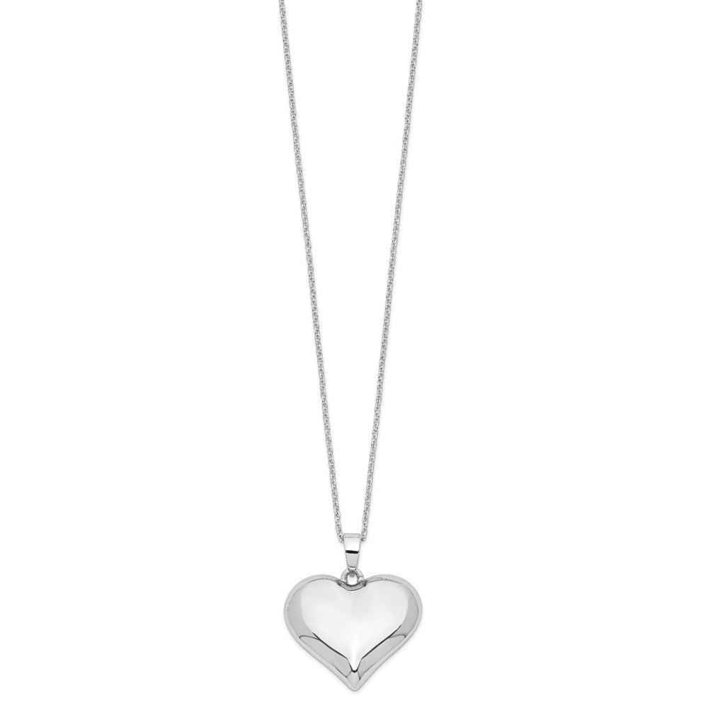 Sterling Silver Sentimental Expressions Without You Hear Ash Holder 18 Inch Necklace