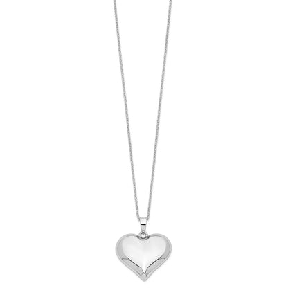 Sterling Silver Sentimental Expressions Without You Hear Ash Holder 18 Inch Necklace
