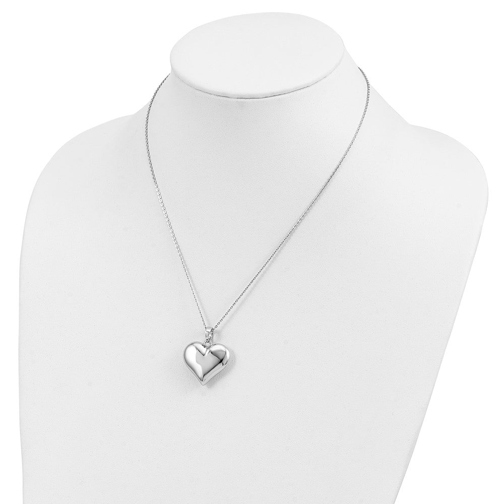 Sterling Silver Sentimental Expressions Without You Hear Ash Holder 18 Inch Necklace