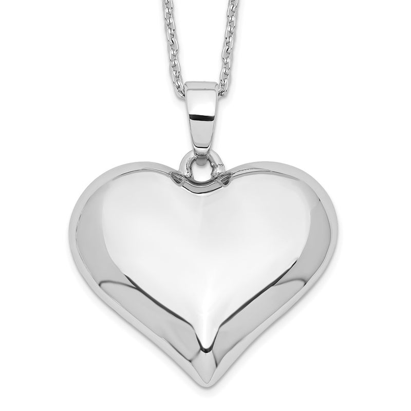 Sterling Silver Sentimental Expressions Without You Hear Ash Holder 18 Inch Necklace