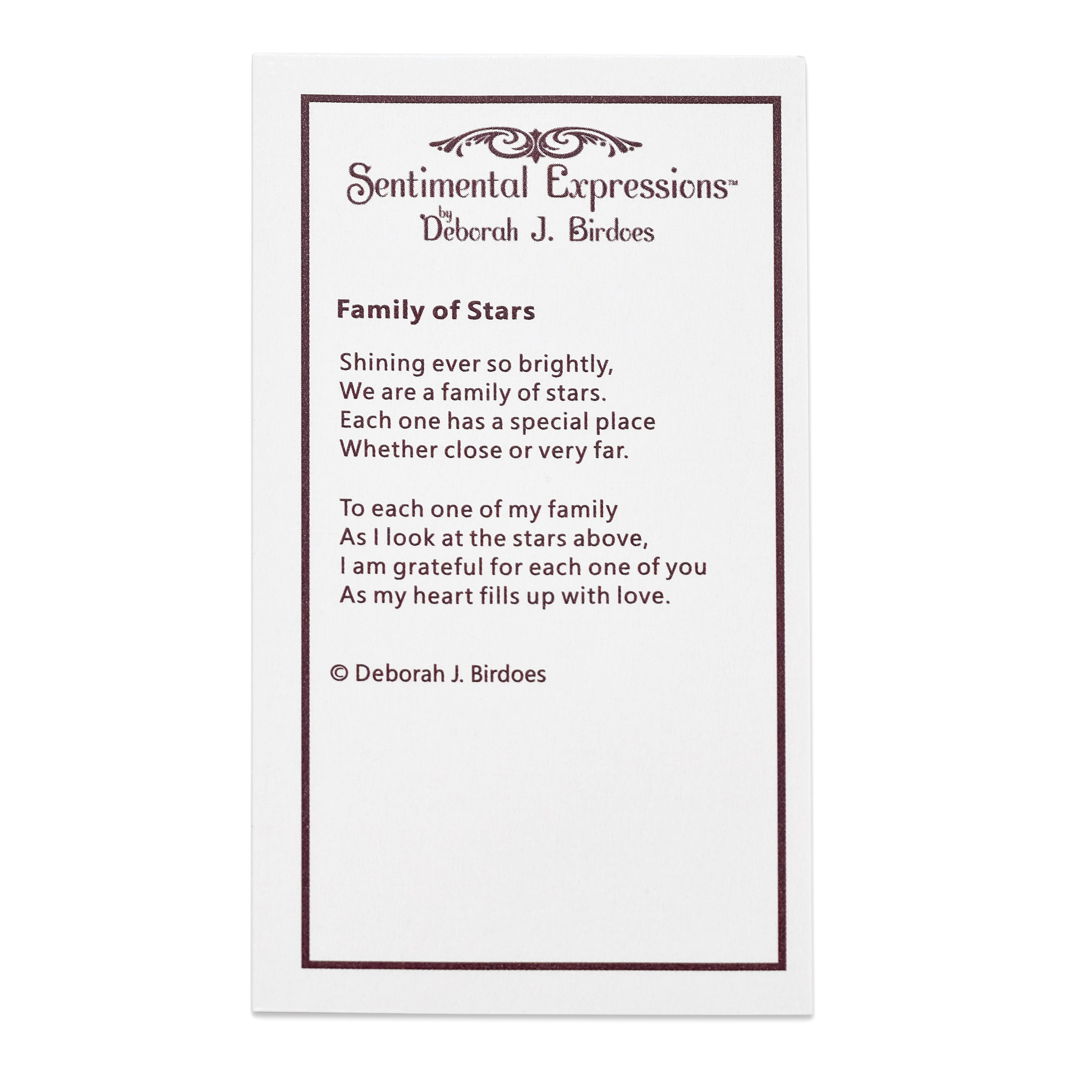 Sterling Silver Sentimental Expressions Rhodium-Plated Cz Antiqued Family Of Stars 18 Inch Necklace