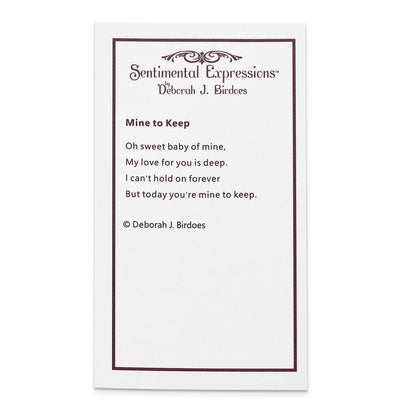 Sterling Silver Sentimental Expressions Rhodium-Plated Mine To Keep Mom And Baby 18In Necklace