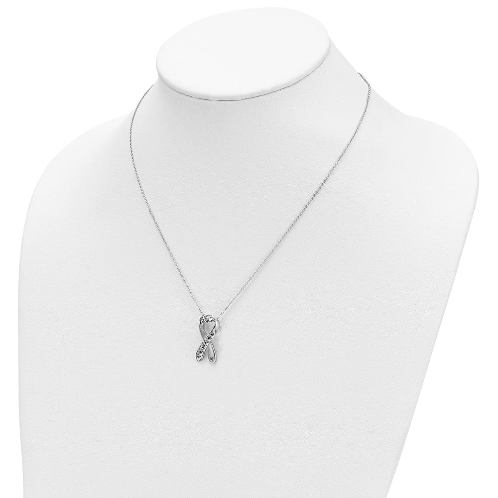 Sterling Silver Sentimental Expressions Rhodium-Plated Antiqued Citizens Against Animal Cruelty 22In Necklace