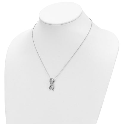 Sterling Silver Sentimental Expressions Rhodium-Plated Antiqued Citizens Against Animal Cruelty 22In Necklace