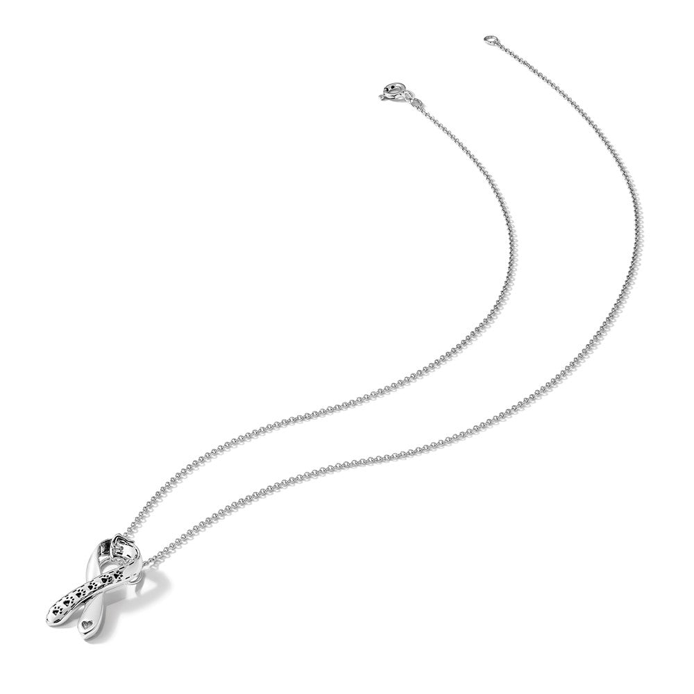 Sterling Silver Sentimental Expressions Rhodium-Plated Antiqued Citizens Against Animal Cruelty 22In Necklace