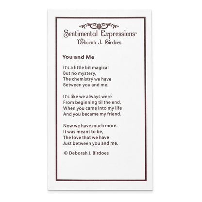 Sterling Silver Sentimental Expressions Rhodium-Plated Cz You And Me Heart 18In Necklace