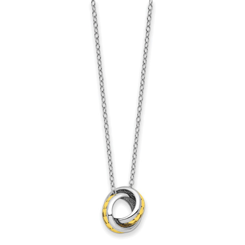 Sterling Silver Sentimental Expressions Gold-Tone Always Together 18In Necklace