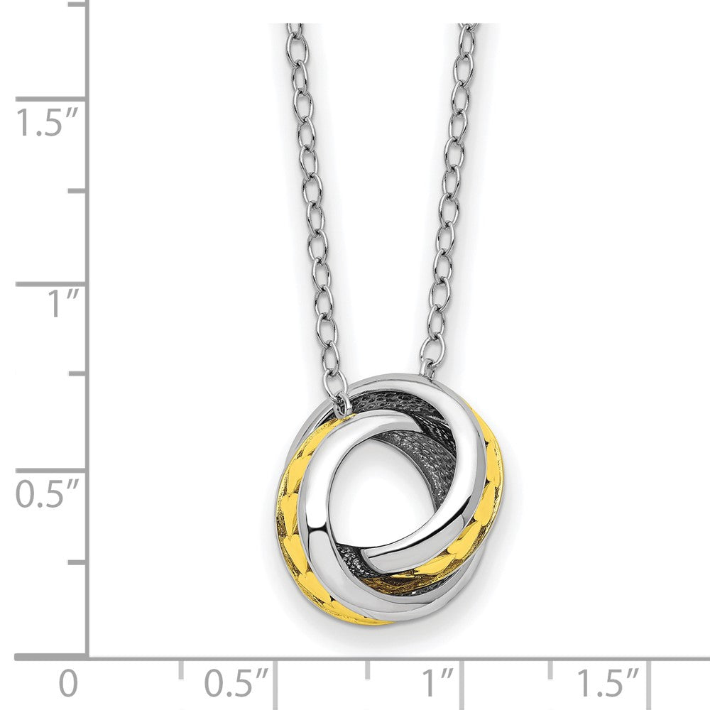 Sterling Silver Sentimental Expressions Gold-Tone Always Together 18In Necklace