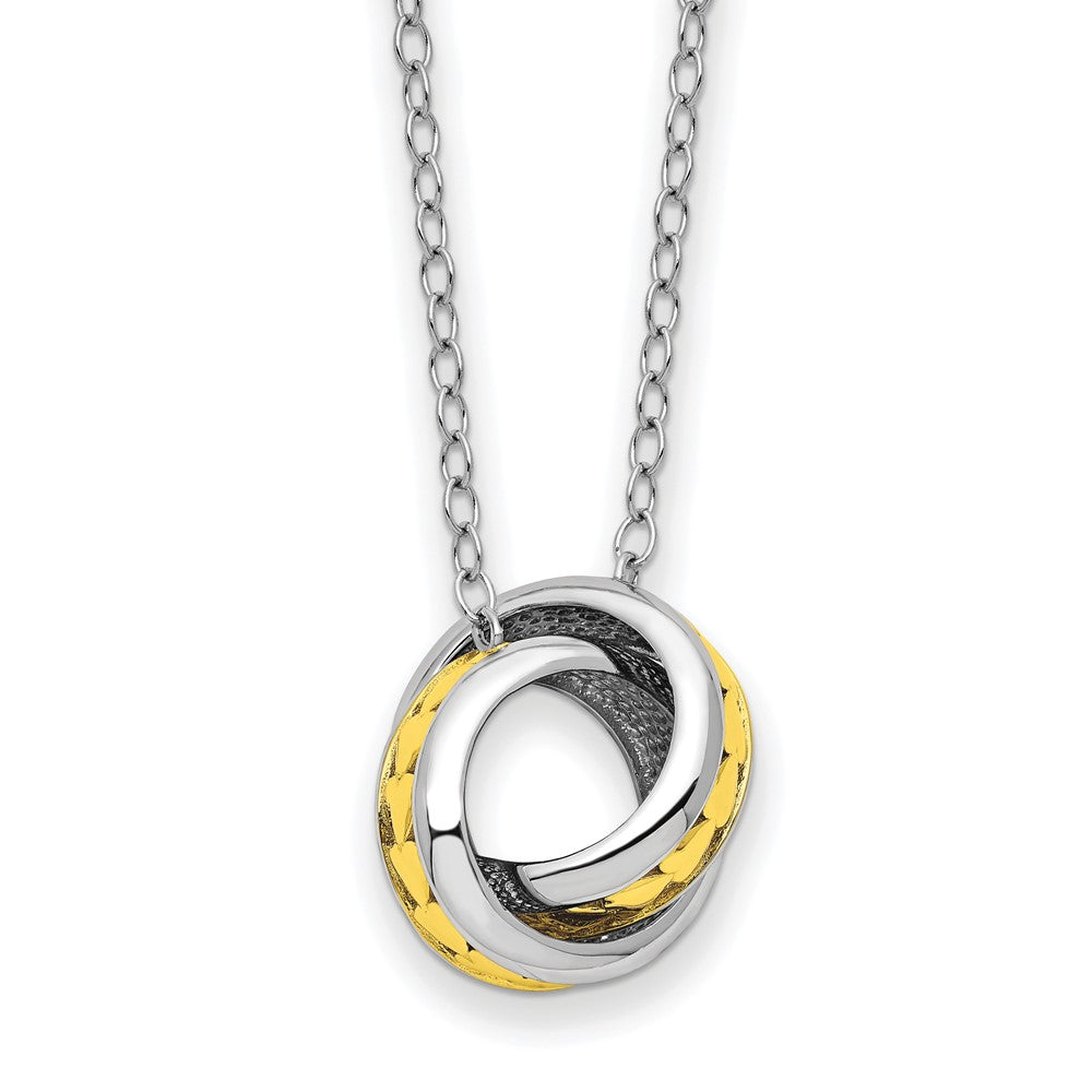 Sterling Silver Sentimental Expressions Gold-Tone Always Together 18In Necklace