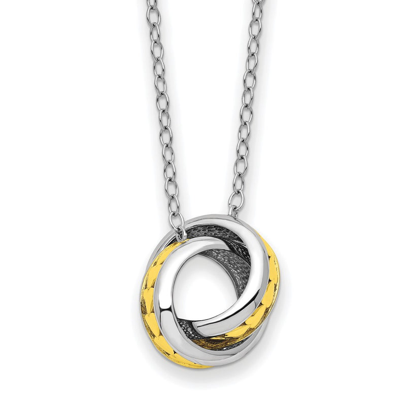 Sterling Silver Sentimental Expressions Gold-Tone Always Together 18In Necklace
